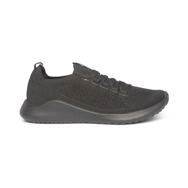 Aetrex Carly Arch Support Sneakers Γυναικεια Μαυρα Greece 70594WPKM